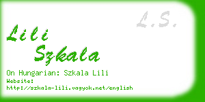lili szkala business card